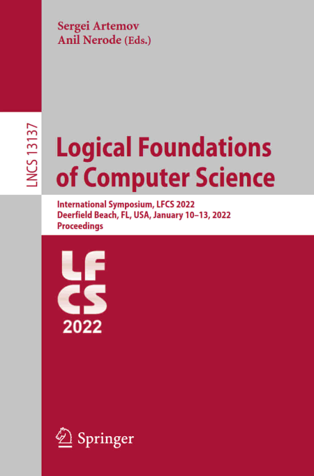 Logical Foundations of Computer Science: International Symposium