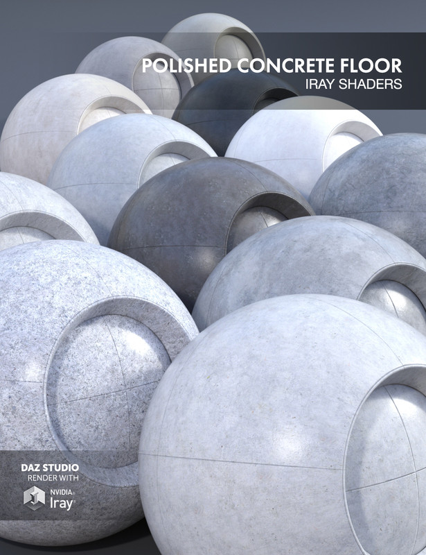 Polished Concrete Floor - Iray Shaders 