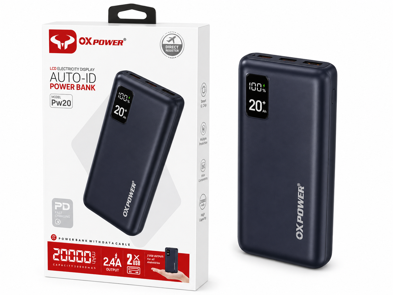 OXPOWER PW20 20000mAh Power Bank