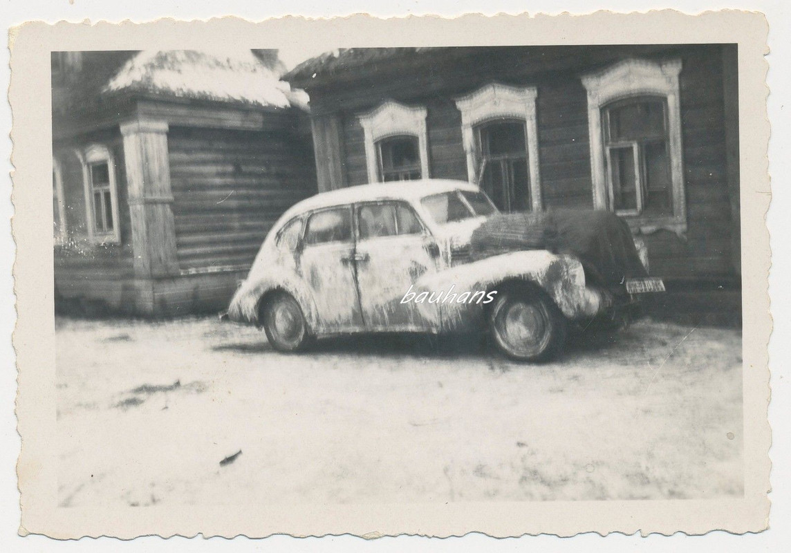 Foto Russland-Feldzug Auto Kfz Opel-Kapitän 2.WK