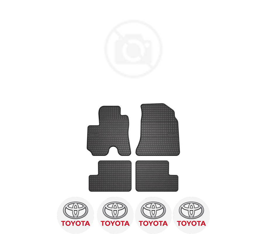 Set covorase presuri TOYOTA RAV4 II din 2007-2016, auto, din cauciuc thermoplastic, 4 Stickere auto cu TOYOTA