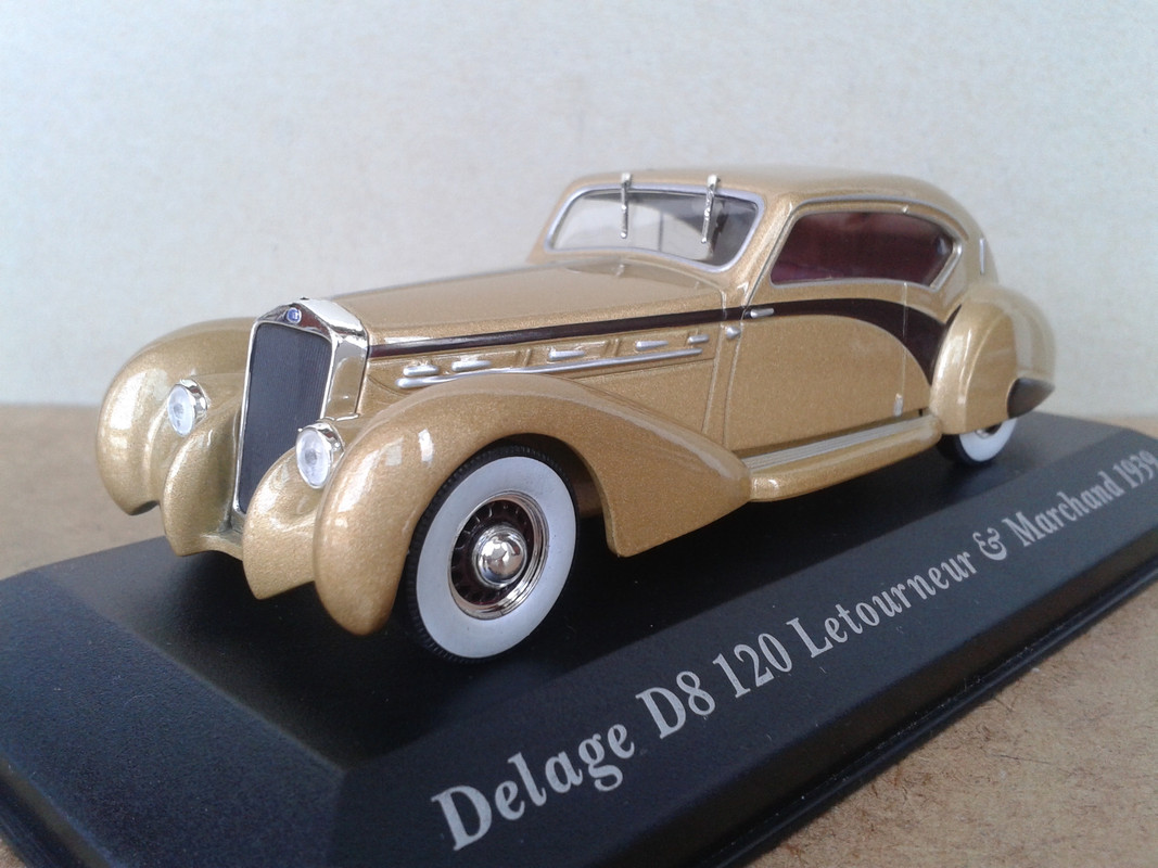 1937 Delage D8 120 Aerosport Coupe by Letourneur & Marchand (Ixo-Altaya) (2)