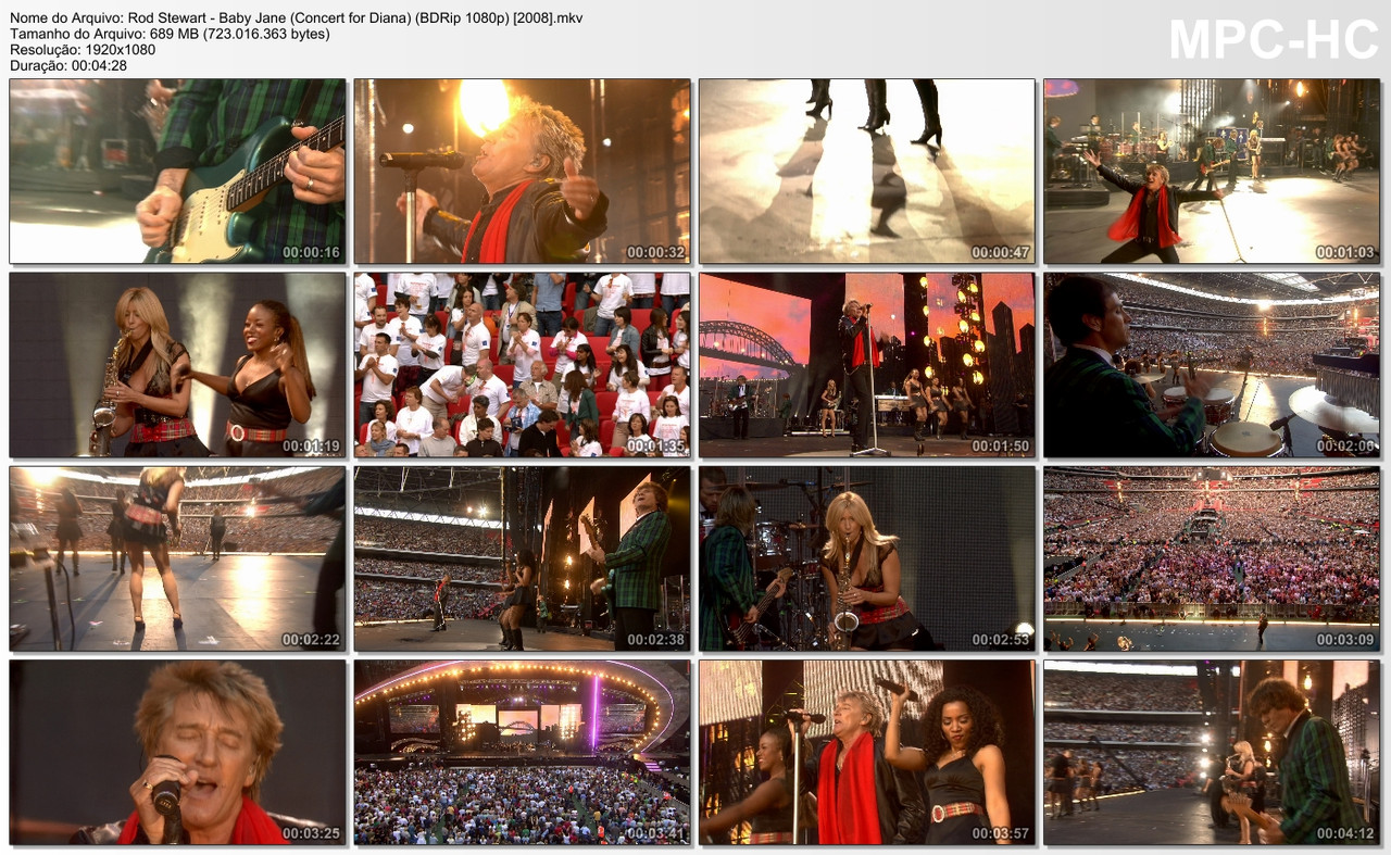 Rod Stewart - Baby Jane (Concert for Diana) (BDRip 1080p) [2008]