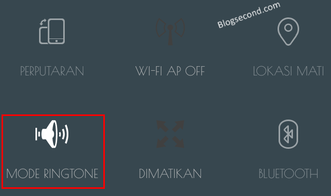 Mengubah ke Modus Umum Melalui Panel Notifikasi di Android
