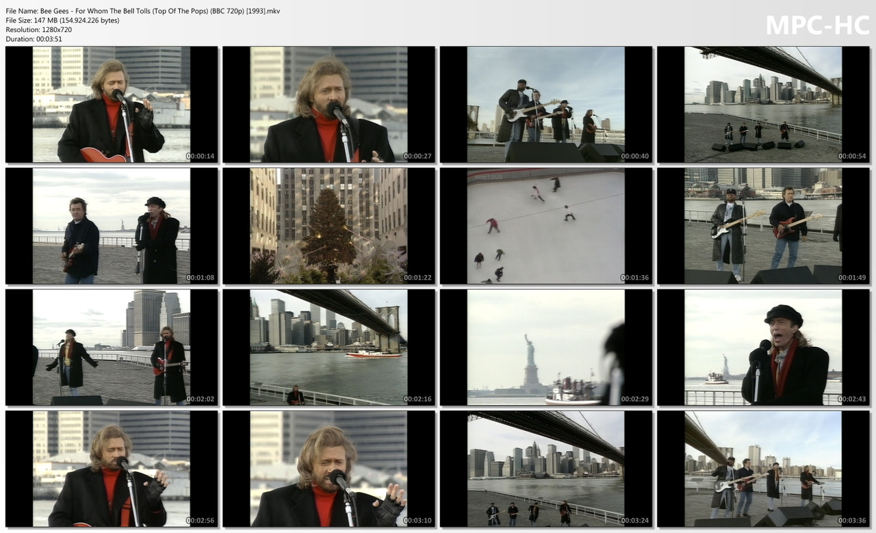 Bee Gees - For Whom The Bell Tolls (Live From New York) (Top Of The Pops) (BBC HD 720p) [09.12.1993]