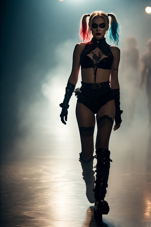 Harley-Quinn-in-black-Gothic-u-51