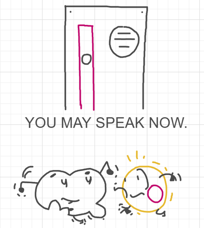 A panel from You're In Danger, Boy, episode seven of the Board Boards object show by Furretwalk/WalkingFurret.