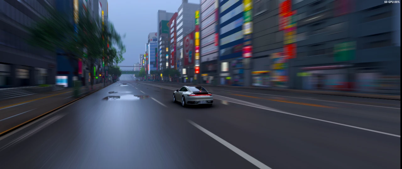 Porsche Neon Tokyo