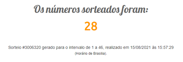 sorteio