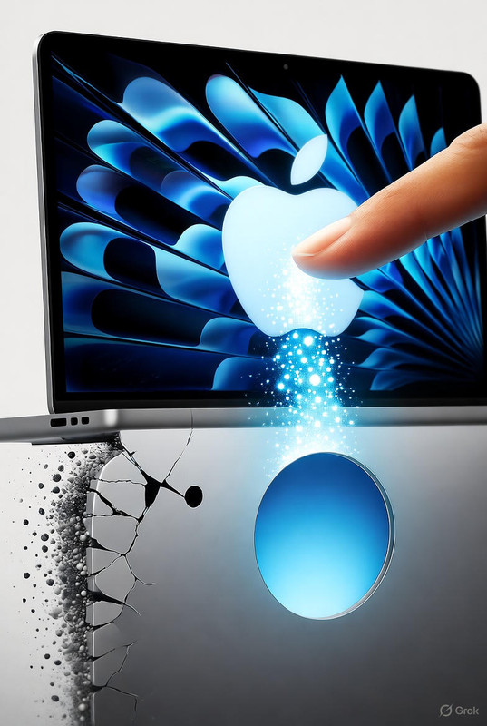 MacBook Pro Touch: A Apple Finalmente Engole o Orgulho e Toca na Tela – Mas Só Se For OLED e Caro Dema