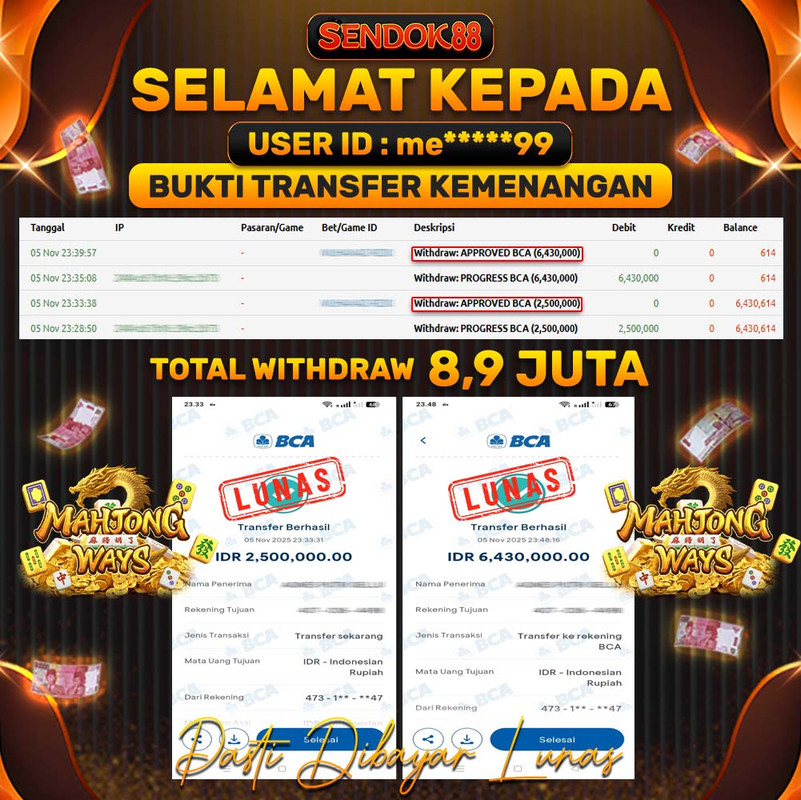 SENDOK88 JEPE! MAHJONG WAYS Rp 8.930.000,- LUNAS!