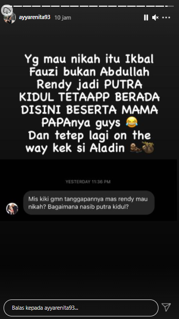 Ayya Renita beri tanggapan terkait rencana pernikahan Ikbal Fauzi