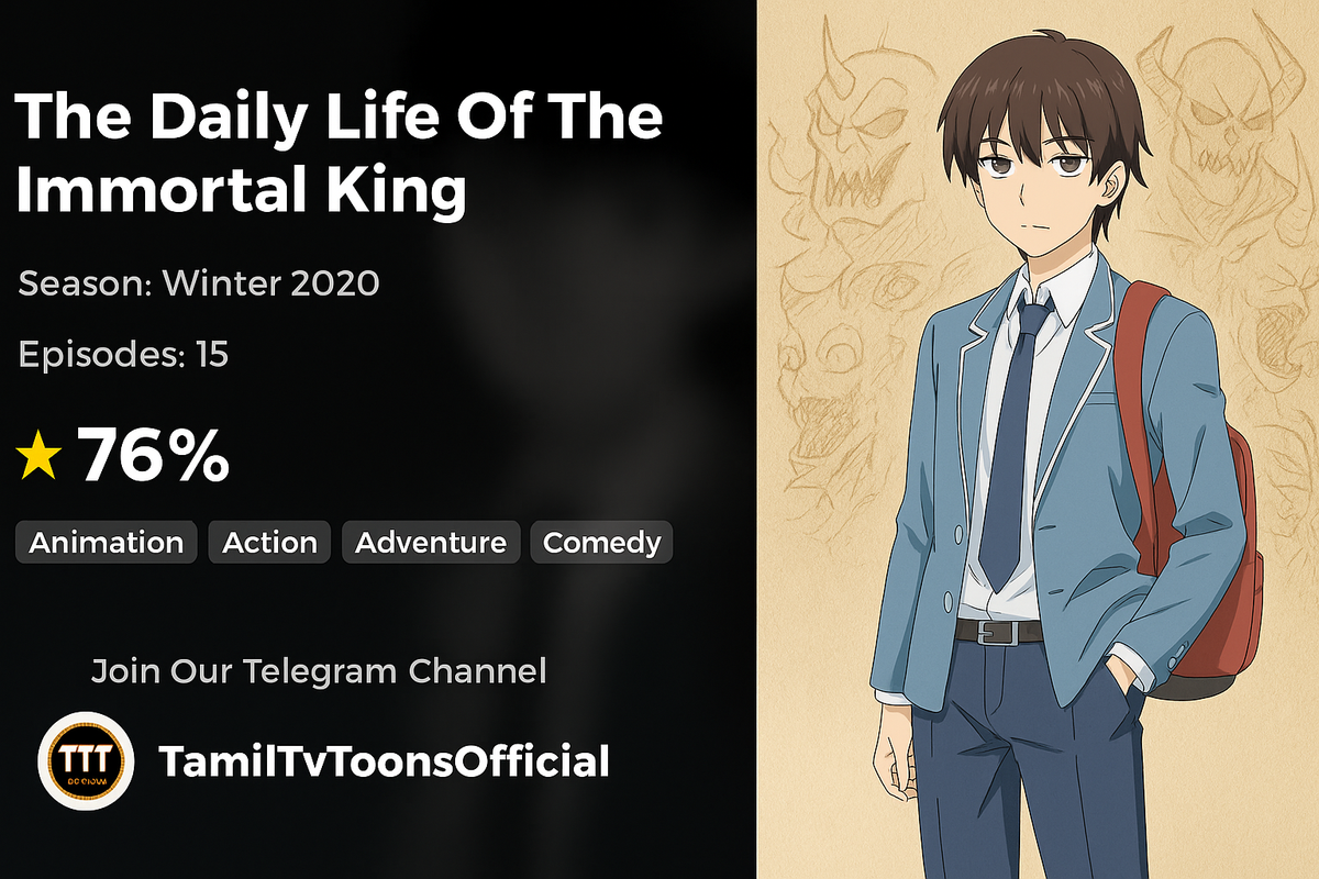 The Daily Life Of The Immortal King Season 1 Episodes [Telugu-Hindi-Tamil-Eng-Jap] Multi Audio 480p, 720p & 1080p Merge Files