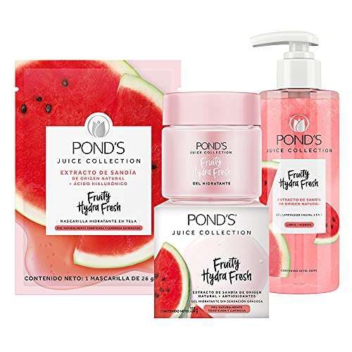 Amazon: Pond's Cuidado Facial Fruity Hydra Fresh Mascarilla 26g + Gel hidratante 110g + Limpiador Facial 200ml | envío gratis con Prime 
