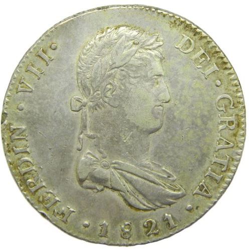 8 Reales 1821. Fernando VII. Guadalajara FS. 1-Monedalia2020