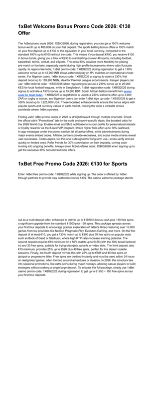 1x Bet প র ম ক ড 2026 1XBIG2026 ব ট