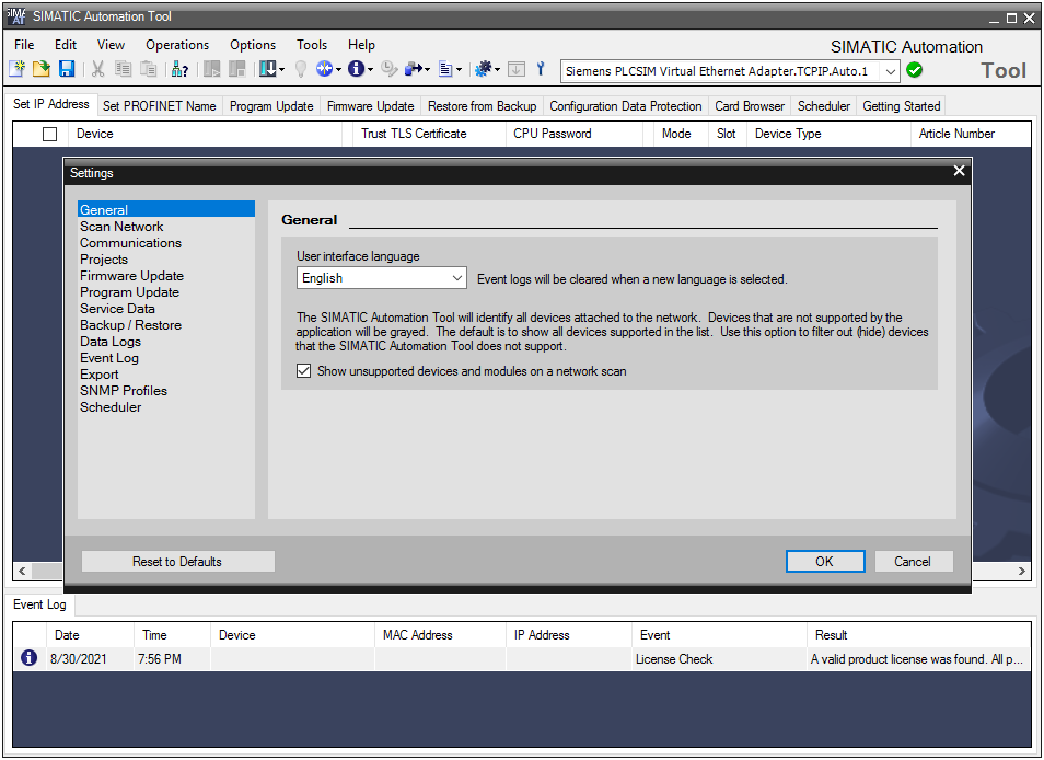 SIMATIC Automation Tool SIMATIC Automation Tool