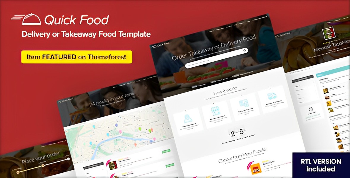 QuickFood – Delivery or Takeaway Food Template HTML