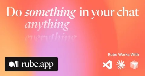 Rube - AI-платформа для автоматизации задач между 500+ приложениями: 1000 запросов в день бесплатно навсегда