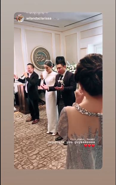 Pemberkatan nikan Jill Gladys dan Billy Soelaiman yang digelar pada Sabtu (28/9/2019)