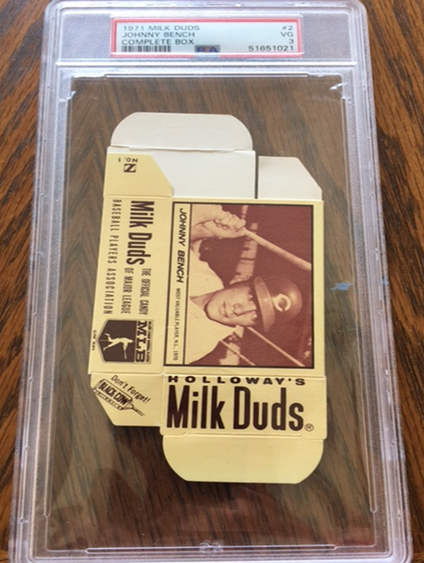 1971 Milk Duds Complete Box PSA 3