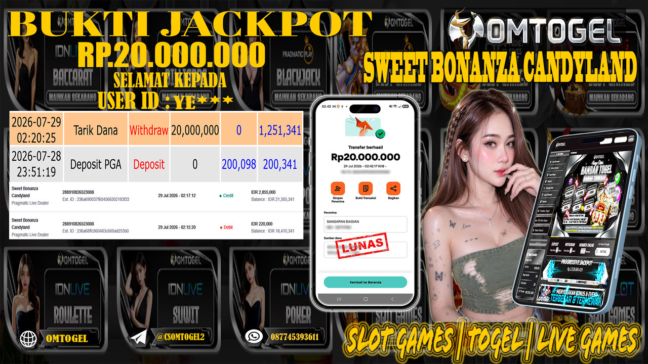 OMTOGEL JACKPOT PRAGMATICPLAY LIVE DEALER  Rp,20,000,000,- DIBAYAR LUNAS