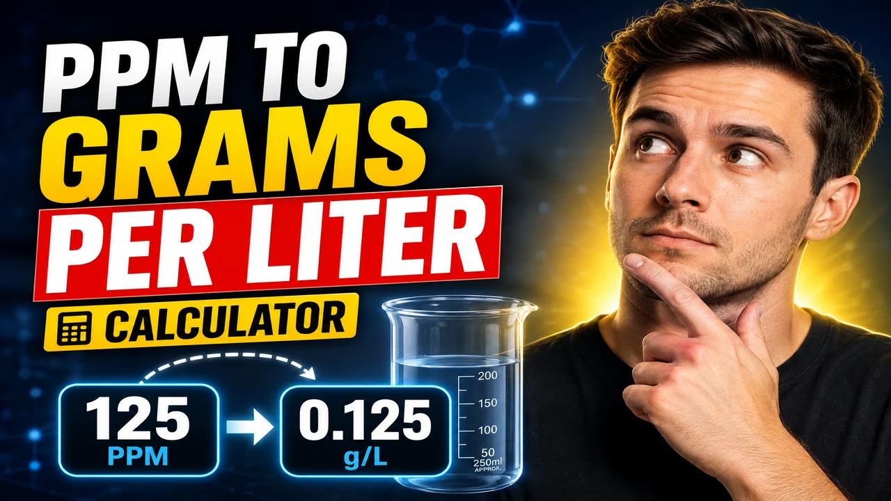 Ppm To Grams Per Liter Calculator