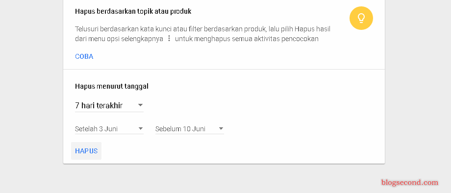 Melihat Seluruh Riwayat Pencarian di Google dan Menghapusnya