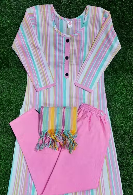 Kurti with pant and dupatta set Color 1 (KS102)