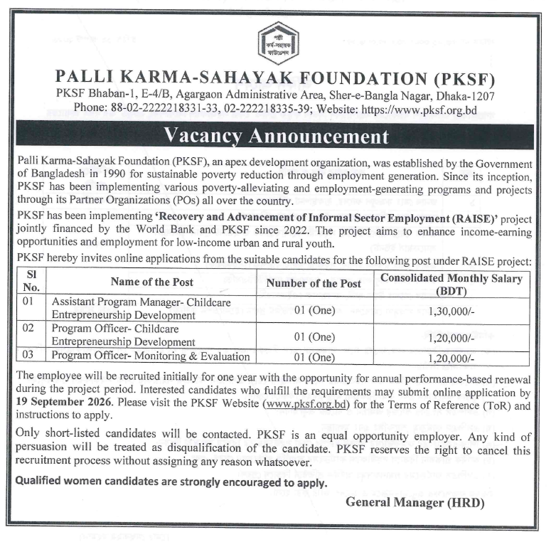 PKSF-Job-Circular-2