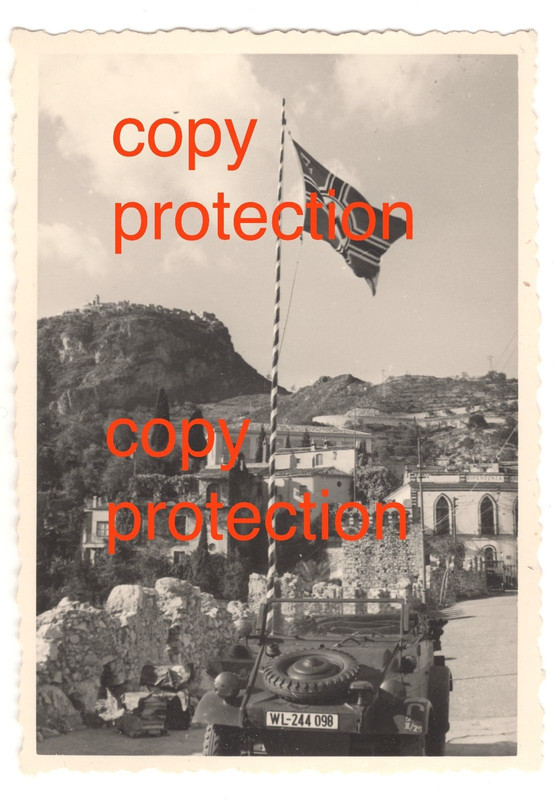 SIZILIEN Taormina VW 82 Kübelwagen Luftnachricht