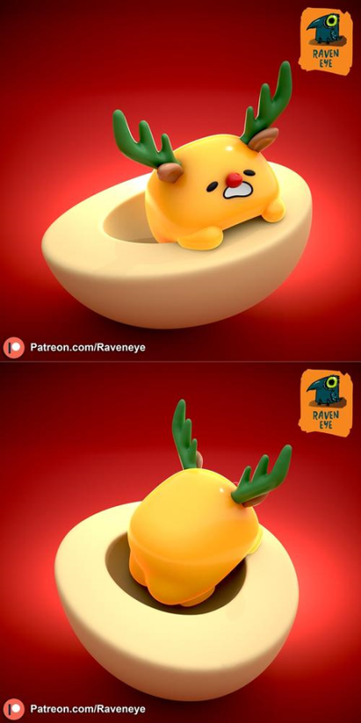 Gudetama Late Christmas Special – 3D Print Model