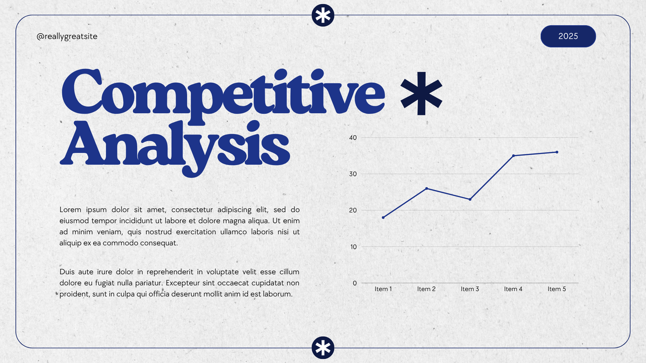 Blue and Grey Modern Geometric Simple Minimalist Pitch Deck Presentation