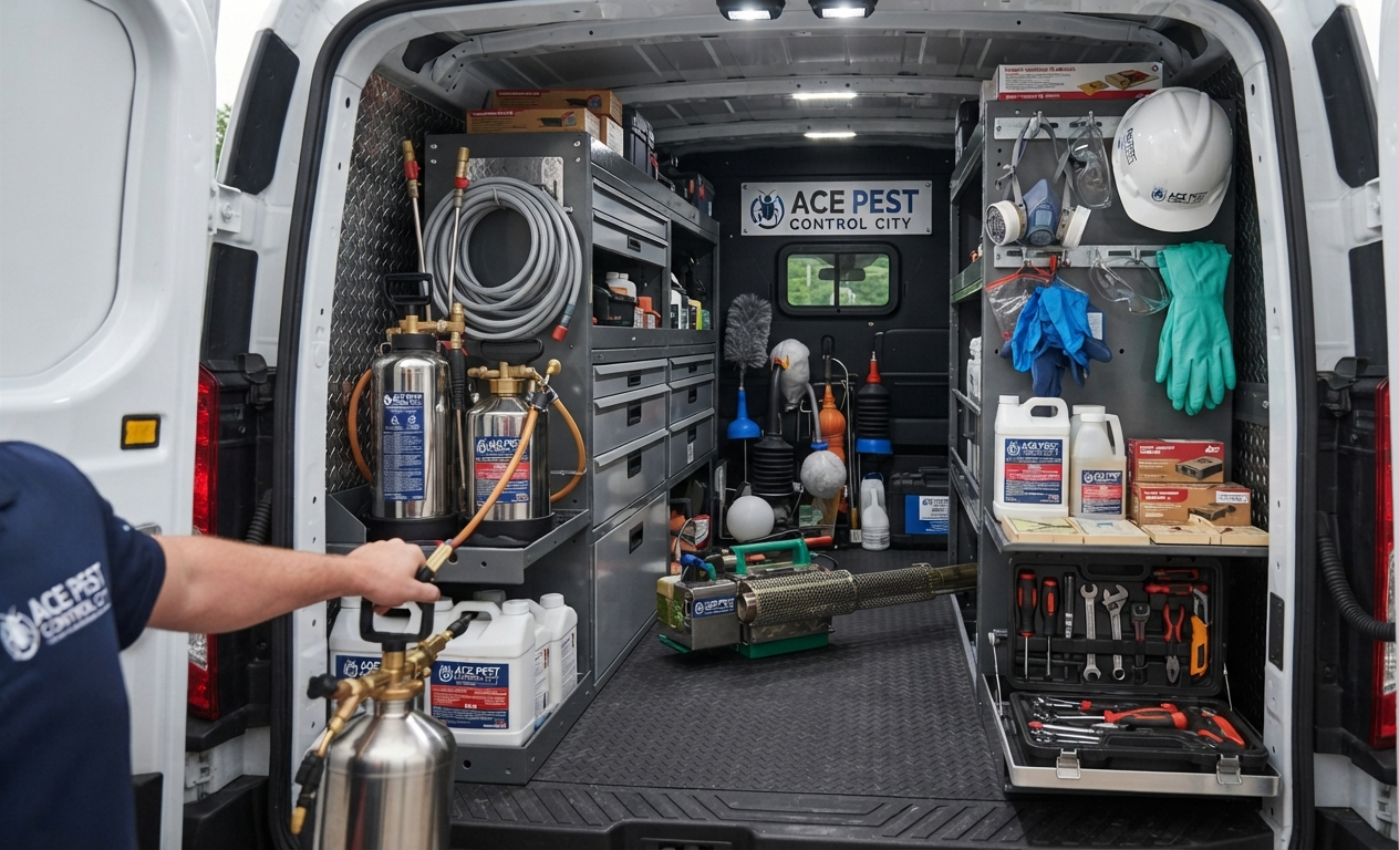 Professional pest control equipment and treatment products