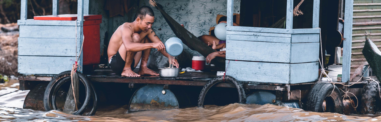 poor people living happily