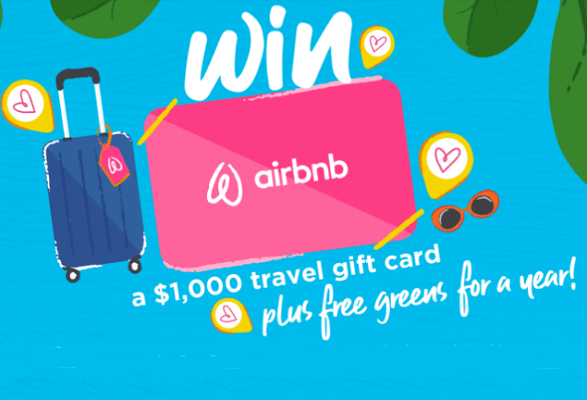 Embark on a Fresh Adventure! Enter the Organic Girl Fresh Start Travel Sweepstakes – Win ,000 Airbnb Gift Cards and a Year’s Supply of organicgirl Greens! Embark on a Fresh Adventure! Enter the Organic Girl Fresh Start Travel Sweepstakes – Win ,000 Airbnb Gift Cards and a Year’s Supply of organicgirl Greens!
