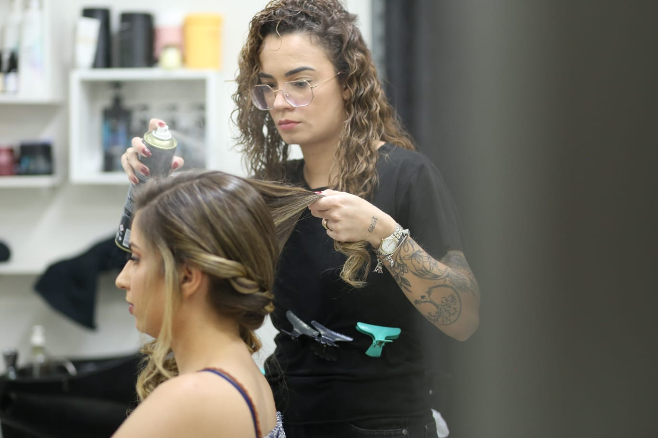 Detalhes da produção de beleza