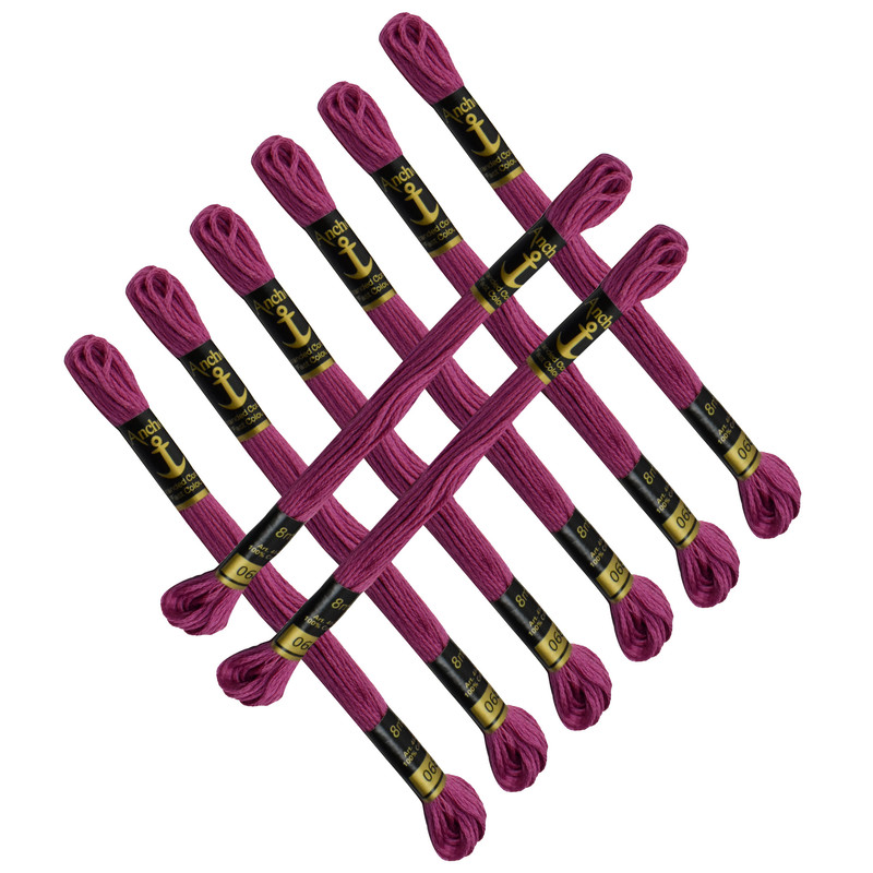 Hilos de anclaje mechones de algodón varados bordados a mano punto de cruz y punto largo - Imagen 74 de 129