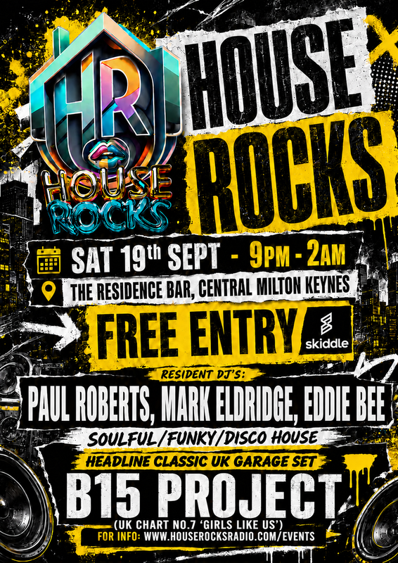 House Rocks Flyer - 19th Sept