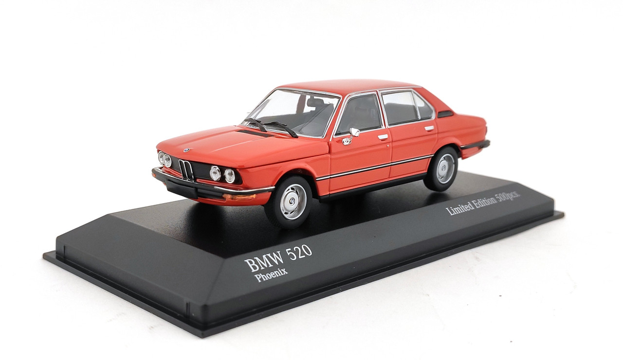 BMW 520 E12 1974 red Minichamps 1 pf 500 pcs (1)