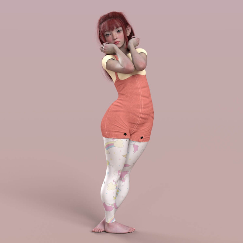 Yumiko Anime Morph + 10 Poses for Genesis 9