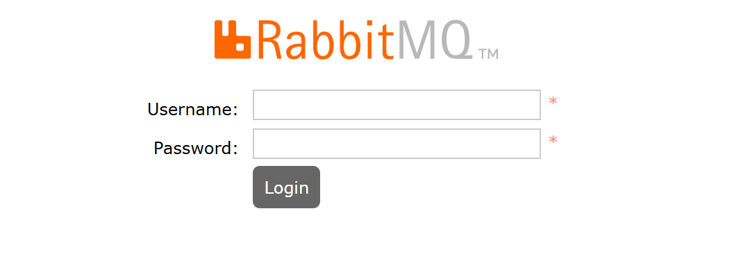 Login to the RabbitMQ Web Console