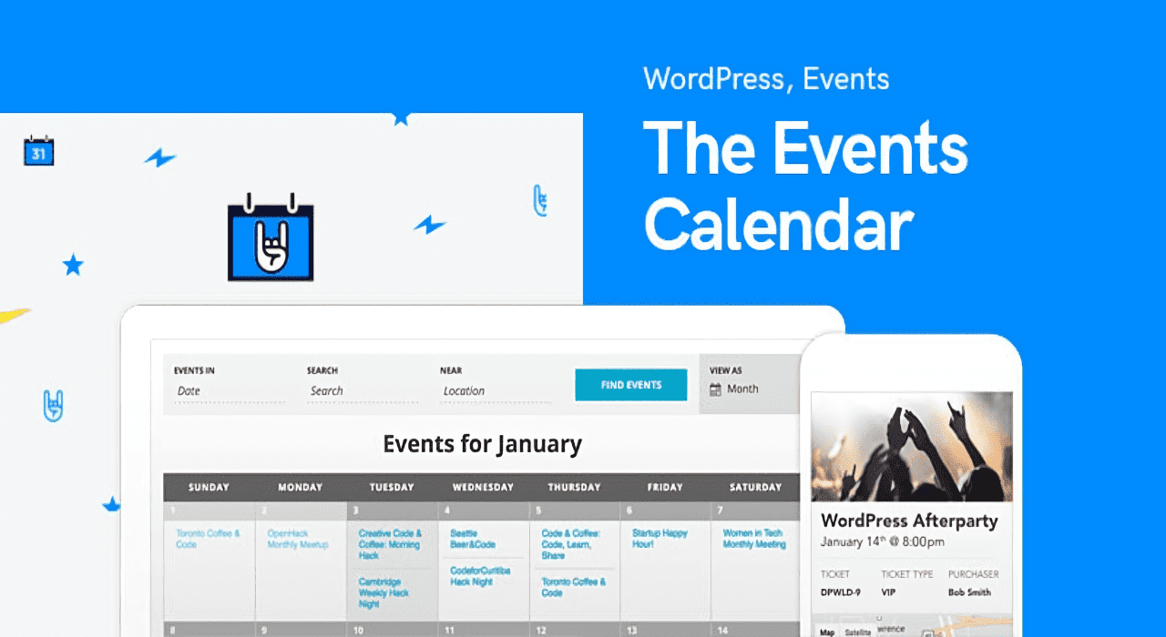 The Events Calendar PRO + Addons Premium WordPress