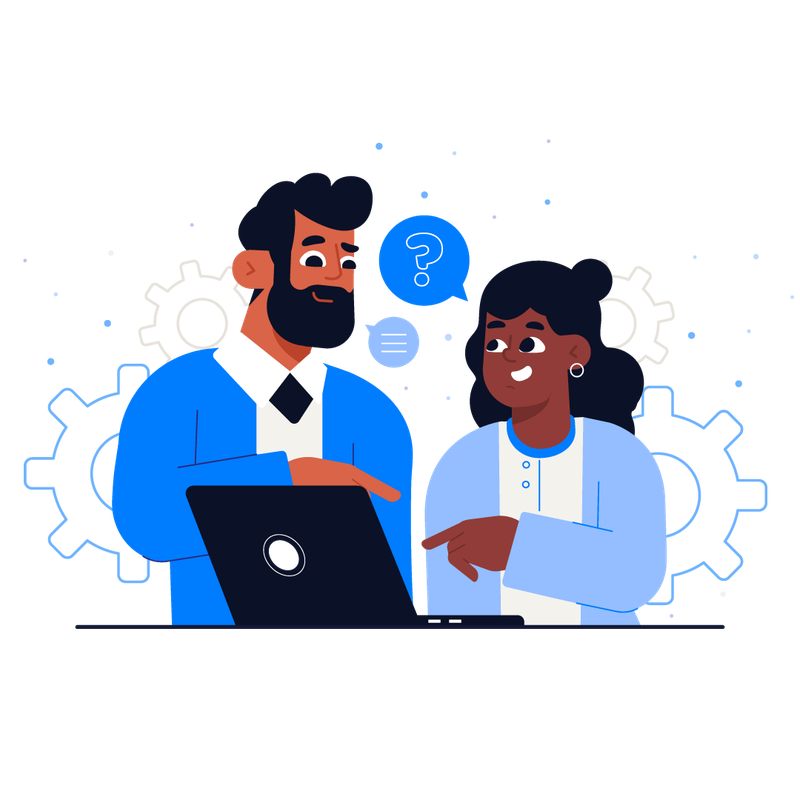 Custom software development illustration