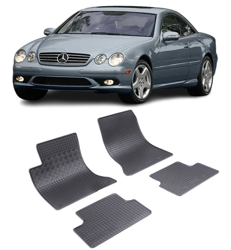 Set 4 covorase Mercedes Cla 2004, din cauciuc 100%, compatibile cu autoturismul MERCEDES CLA