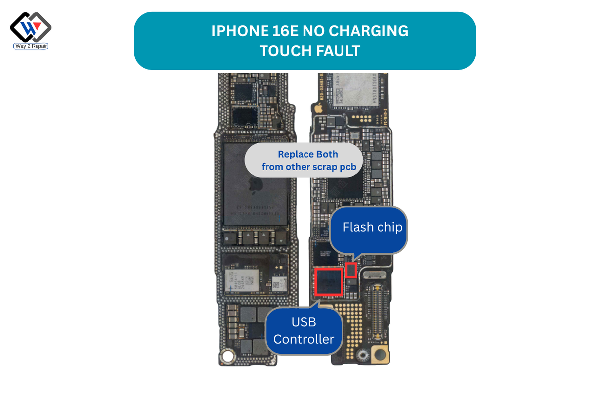 iphone 16e no charging no touch fault fix