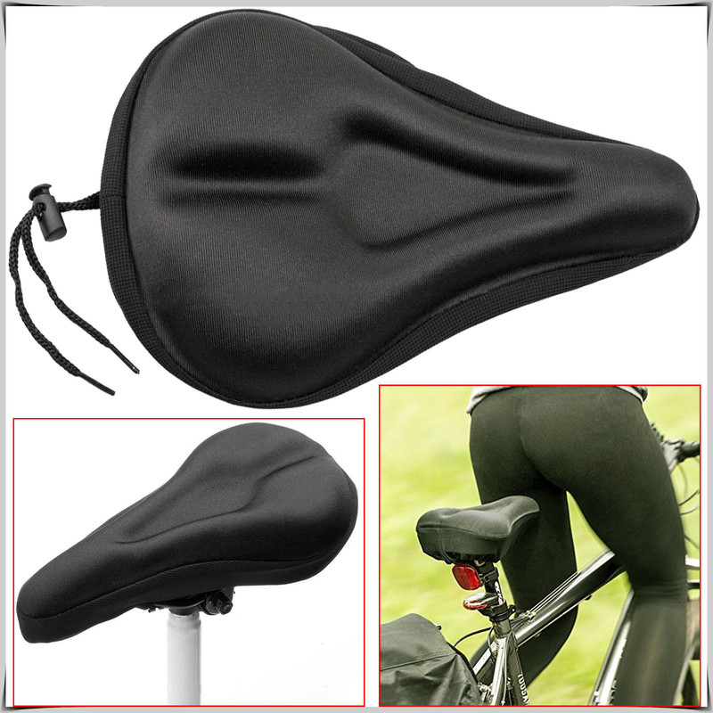 New Bike Bicycle Cycle Extra Comfort Cushion Cover for Saddle Seat Comfy