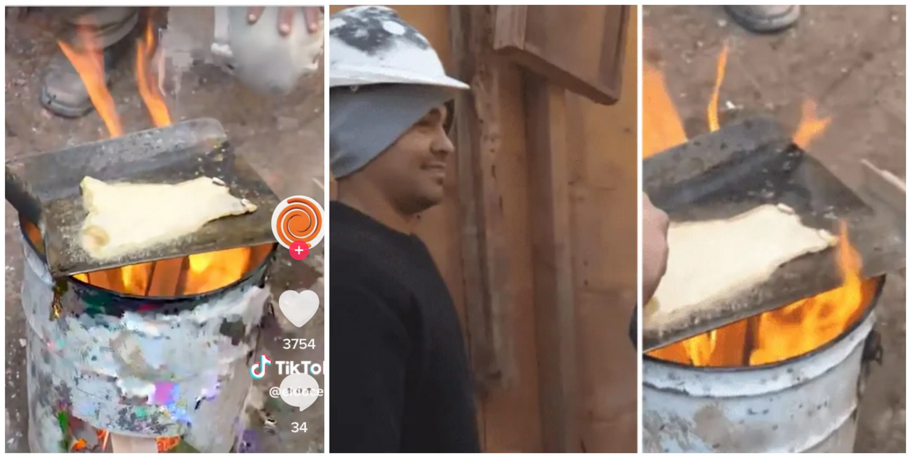 Milanesa a la pala: albañiles de Córdoba se viralizan por el delicioso platillo