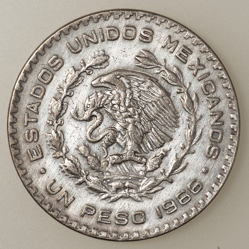 1 peso México (Morelos). 1966. PAS5740b