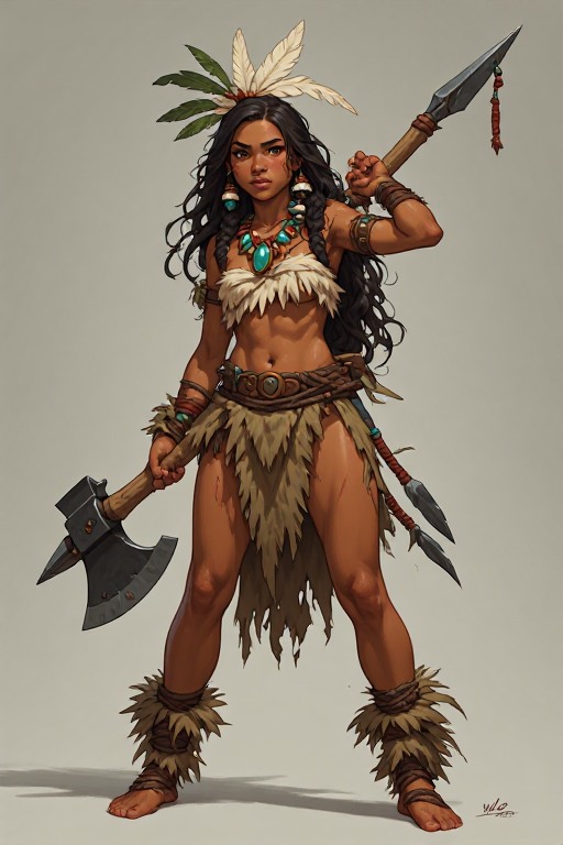 naked-polynesian-girl-warrior-(13)